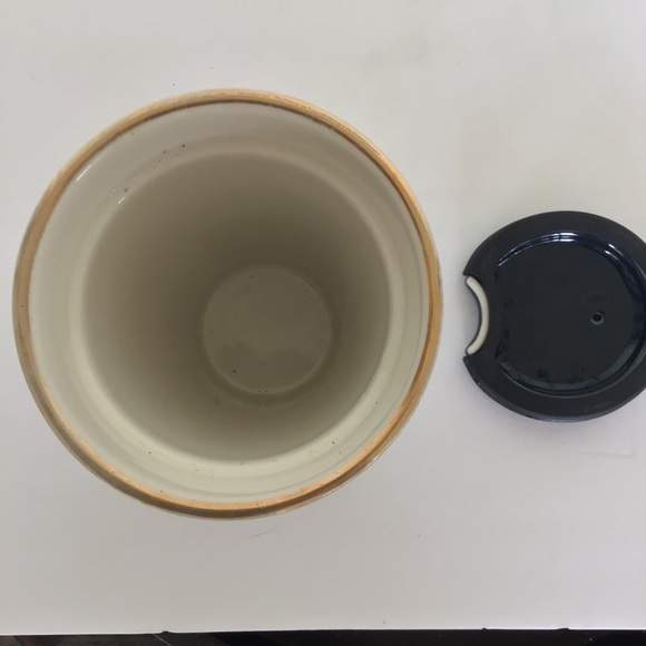 STARBUCKS 2015 HOUNDSTOOTH TUMBLER NAVY AND GOLD CERAMIC COFFEE 12 FL OZ TUMBLER - Picture 7 of 10